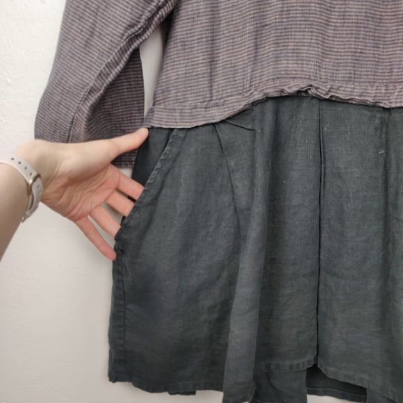 Flax Purple and Black Tunic Top - Picture 3 of 6